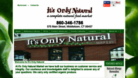 What Itsonlynaturalmarket.com website looked like in 2015 (9 years ago)