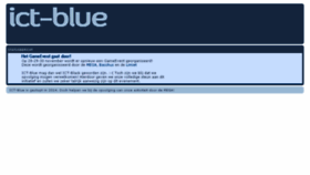 What Ict-blue.be website looked like in 2015 (8 years ago)