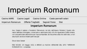 What Imperium-romanum.it website looked like in 2015 (8 years ago)