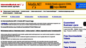 What Internetesmunkak.net website looked like in 2015 (8 years ago)