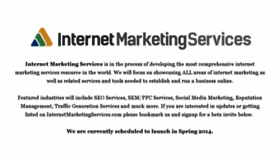 What Internetmarketingservices.com website looked like in 2015 (8 years ago)
