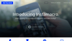 What Instaliker.com website looked like in 2015 (8 years ago)