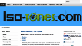 What Iso-tones.com website looked like in 2015 (8 years ago)