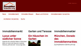 What Immobilienbranche.org website looked like in 2015 (10 years ago)