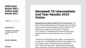 What Indiaexamresult.com website looked like in 2015 (8 years ago)