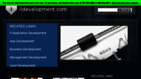 What Iidevelopment.com website looked like in 2015 (8 years ago)