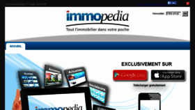 What Immopedia.fr website looked like in 2015 (8 years ago)