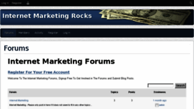 What Internetmarketingrocks.com website looked like in 2015 (8 years ago)
