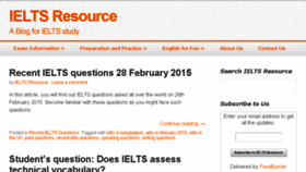 What Ieltsresource.com website looked like in 2015 (8 years ago)