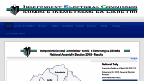 What Iec.org.ls website looked like in 2015 (8 years ago)