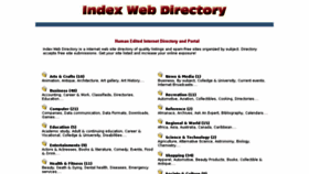 What Indexwebdirectory.com website looked like in 2015 (8 years ago)