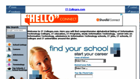What Itcolleges.com website looked like in 2015 (8 years ago)