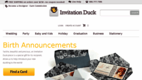 What Invitationduck.com website looked like in 2015 (8 years ago)