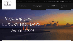 What Itcluxurytravel.co.uk website looked like in 2015 (8 years ago)