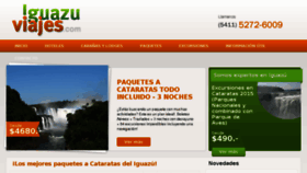 What Iguazuviajes.com website looked like in 2015 (8 years ago)