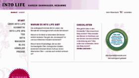 What Into-life.de website looked like in 2015 (8 years ago)