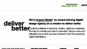 What Impactmedia.co.uk website looked like in 2015 (8 years ago)