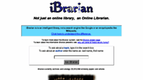 What Ibrarian.net website looked like in 2015 (8 years ago)