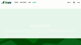 What Investors.reply.it website looked like in 2015 (8 years ago)