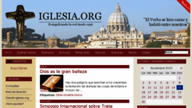 What Iglesia.org website looked like in 2015 (8 years ago)
