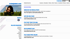 What Irshelpdesk.com website looked like in 2011 (12 years ago)