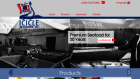 What Icicleseafoods.com website looked like in 2015 (8 years ago)