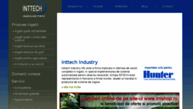 What Inttech.ro website looked like in 2015 (8 years ago)