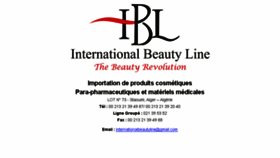 What Internationalbeautyline.com website looked like in 2015 (8 years ago)