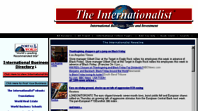 What Internationalist.com website looked like in 2015 (9 years ago)