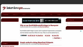 What Interviewqsn.com website looked like in 2015 (8 years ago)