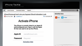 What Iphonetechie.com website looked like in 2015 (8 years ago)