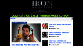 What Ironmag.net website looked like in 2015 (8 years ago)
