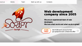What Itscript.com website looked like in 2015 (8 years ago)
