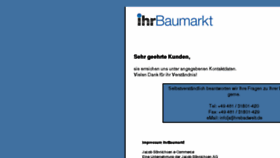What Ihrbaumarkt.de website looked like in 2015 (8 years ago)