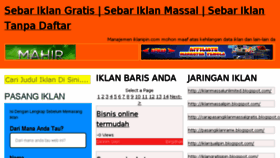 What Iklanipin.com website looked like in 2015 (8 years ago)