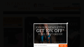 What Infinityshoes.com website looked like in 2015 (8 years ago)