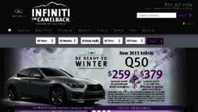 What Infinitioncamelback.com website looked like in 2015 (8 years ago)