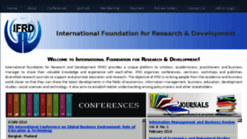 What Ifrnd.org website looked like in 2015 (8 years ago)