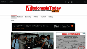 What Indonesiatoday.news website looked like in 2015 (8 years ago)