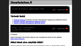 What Ilmailulaitos.fi website looked like in 2015 (8 years ago)