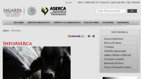 What Infoaserca.gob.mx website looked like in 2016 (8 years ago)