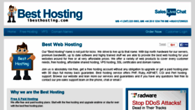 What Ibesthosting.com website looked like in 2016 (9 years ago)