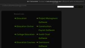 What I-educationholdings.com website looked like in 2016 (8 years ago)