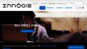 What Innogie.net website looked like in 2016 (8 years ago)