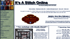 What Itsastitchonline.com website looked like in 2016 (8 years ago)