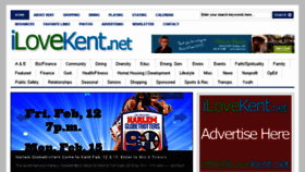 What Ilovekent.net website looked like in 2016 (8 years ago)