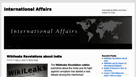 What Internationalaffairs.in website looked like in 2011 (13 years ago)