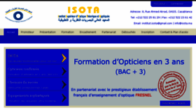 What Isota.ma website looked like in 2016 (8 years ago)