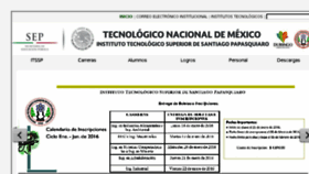 What Itsantiago.edu.mx website looked like in 2016 (8 years ago)