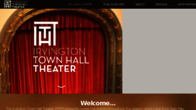 What Irvingtontheater.com website looked like in 2016 (8 years ago)